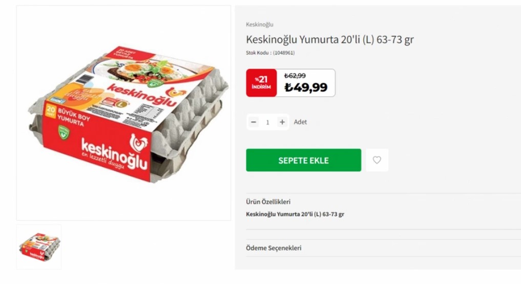 Yumurtada bu indirim kaçmaz! Elini çabuk tutan raflar boşalmadan alır