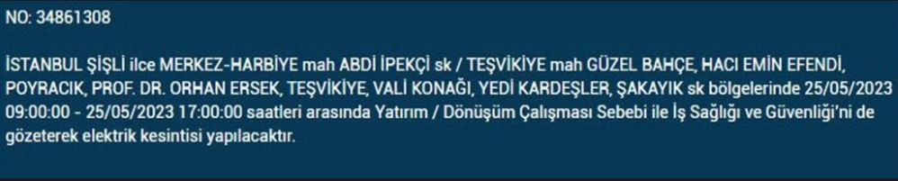 Bugün nerede elektrikler kesilecek? İşte 25 Mayıs 2023 elektrik kesintisi yaşanacak ilçeler!