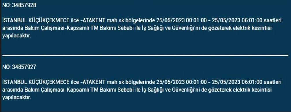 Bugün nerede elektrikler kesilecek? İşte 25 Mayıs 2023 elektrik kesintisi yaşanacak ilçeler!