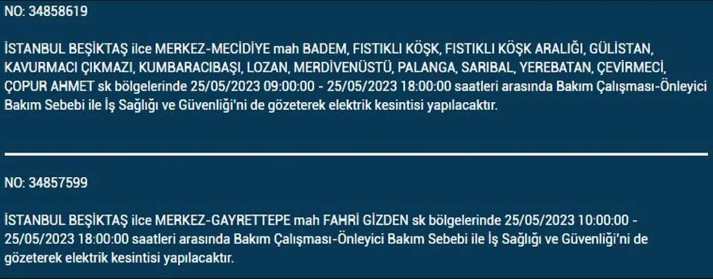 Bugün nerede elektrikler kesilecek? İşte 25 Mayıs 2023 elektrik kesintisi yaşanacak ilçeler!