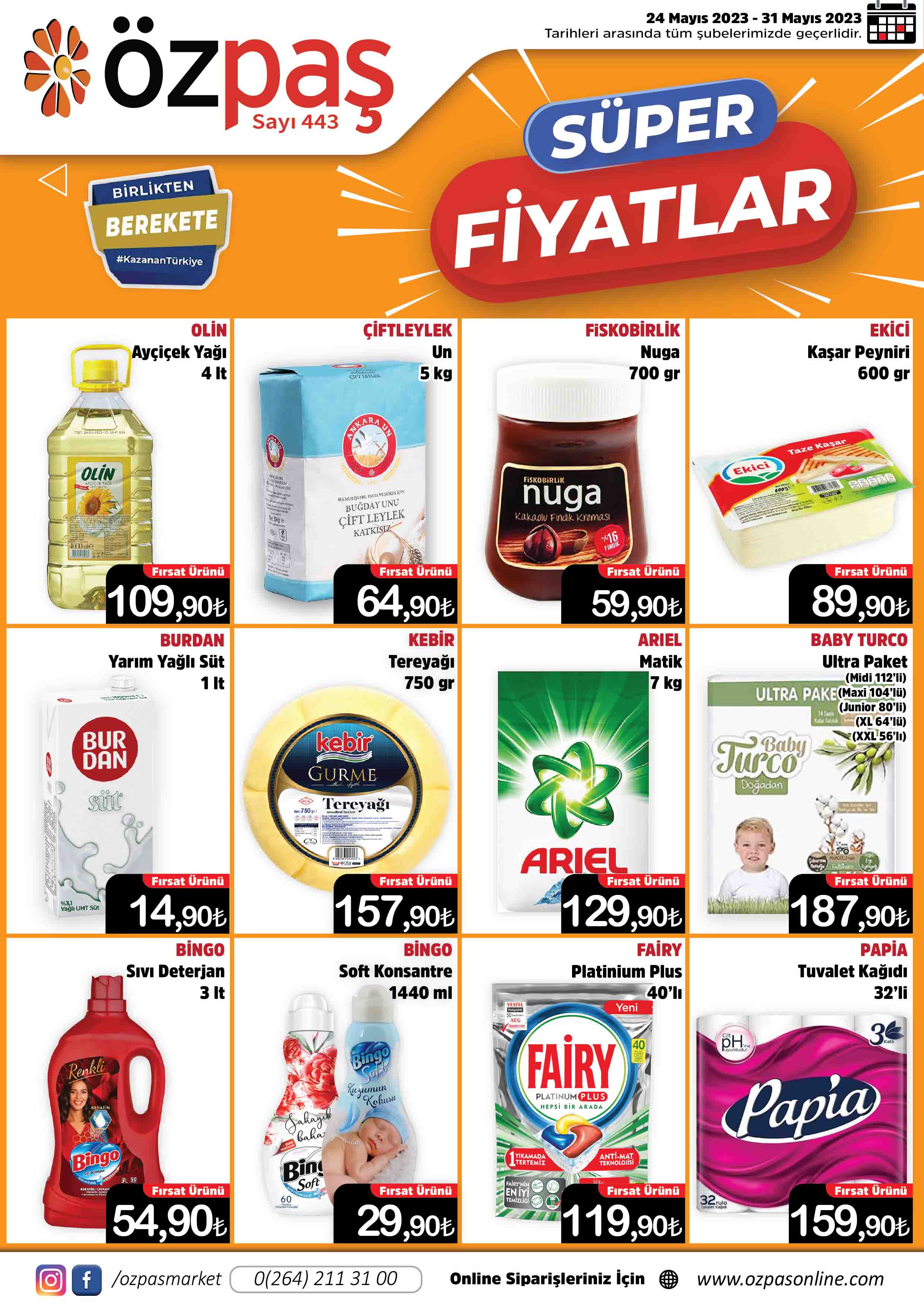 O marketten dev indirim; Ayçiçek yağı, tuvalet kağıdı, çamaşır deterjanı, bebek bezi her şeyin fiyatı düştü