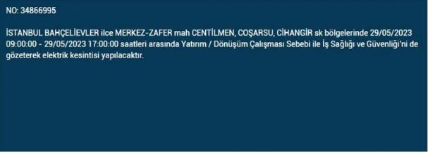 Elektrik kesintisi sorgulama! 29 Mayıs Pazartesi elektrik kesintisi yaşanacak ilçeler hangileridir?