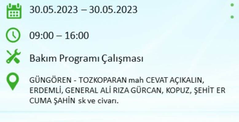 Bugün elektrik kesintisi olacak mı? 30 Mayıs Salı elektrik kesintisi yaşanacak ilçeler hangileridir?