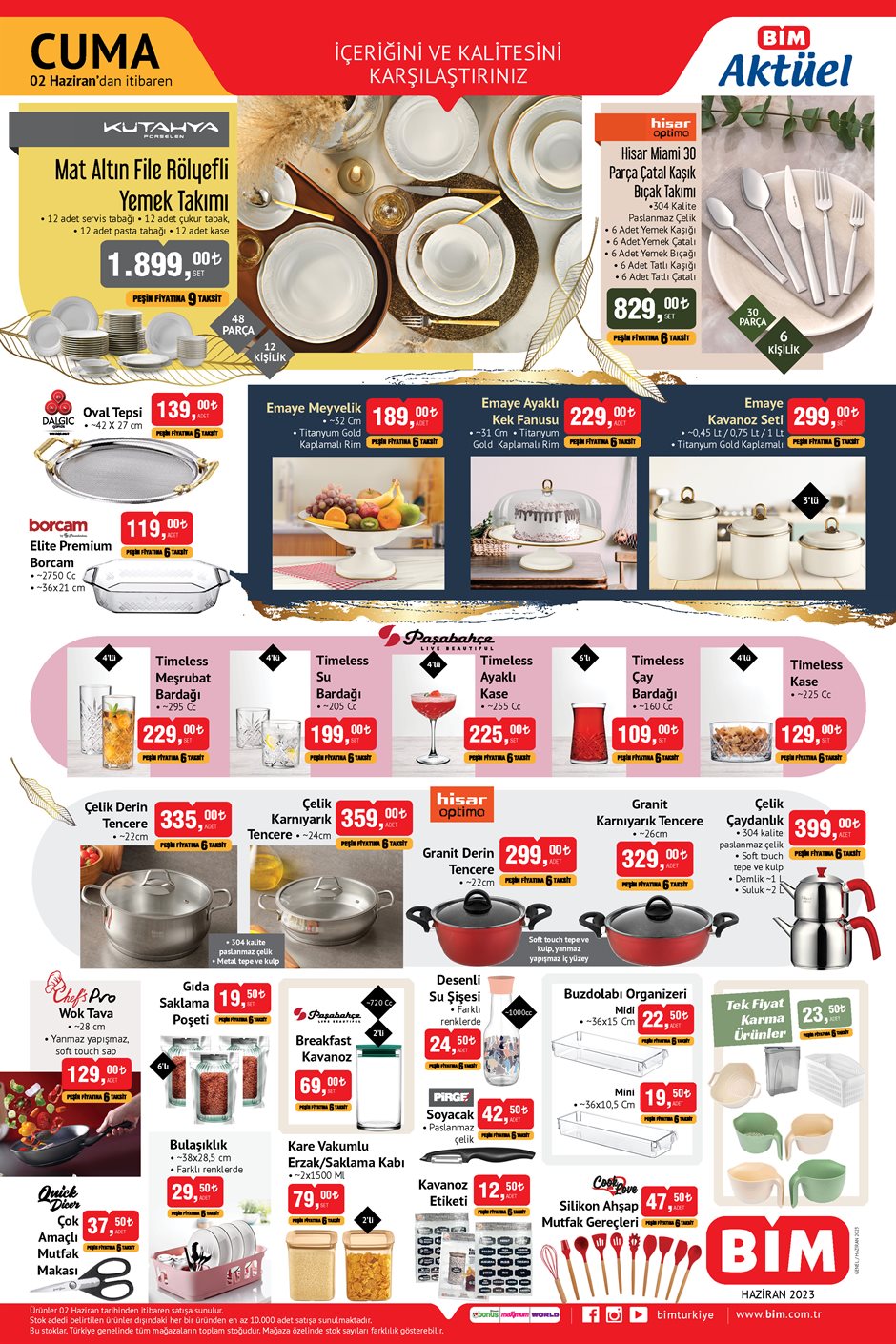 BİM’de çelik derin tencere 335 TL’ye, çelik karnıyarık tencere 360 TL’ye, çelik çaydanlık 340 TL’ye düştü!