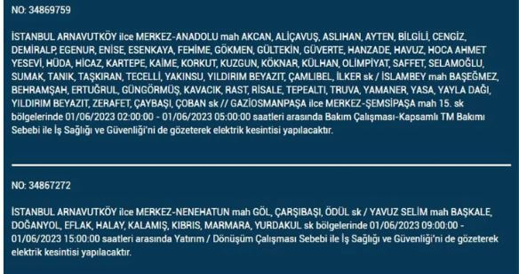 Elektrikler nerede kesilecek? İşte 1 Haziran Perşembe elektrik kesintisi yaşanacak ilçeler!