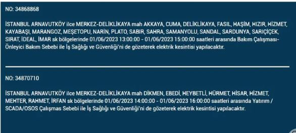 Elektrikler nerede kesilecek? İşte 1 Haziran Perşembe elektrik kesintisi yaşanacak ilçeler!
