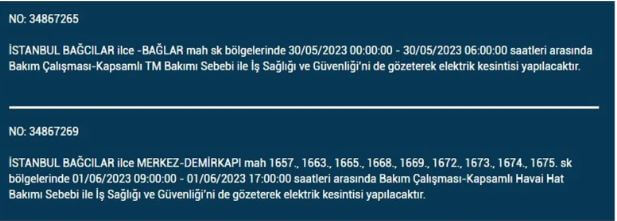 Elektrikler nerede kesilecek? İşte 1 Haziran Perşembe elektrik kesintisi yaşanacak ilçeler!