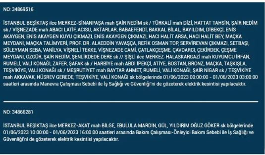 Elektrikler nerede kesilecek? İşte 1 Haziran Perşembe elektrik kesintisi yaşanacak ilçeler!