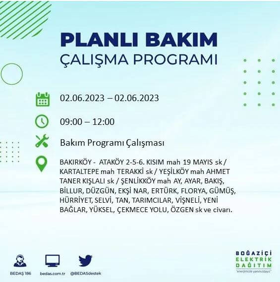 Elektrikler nerede kesilecek? İşte 2 Haziran Cuma elektrik kesintisi yaşanacak ilçeler!