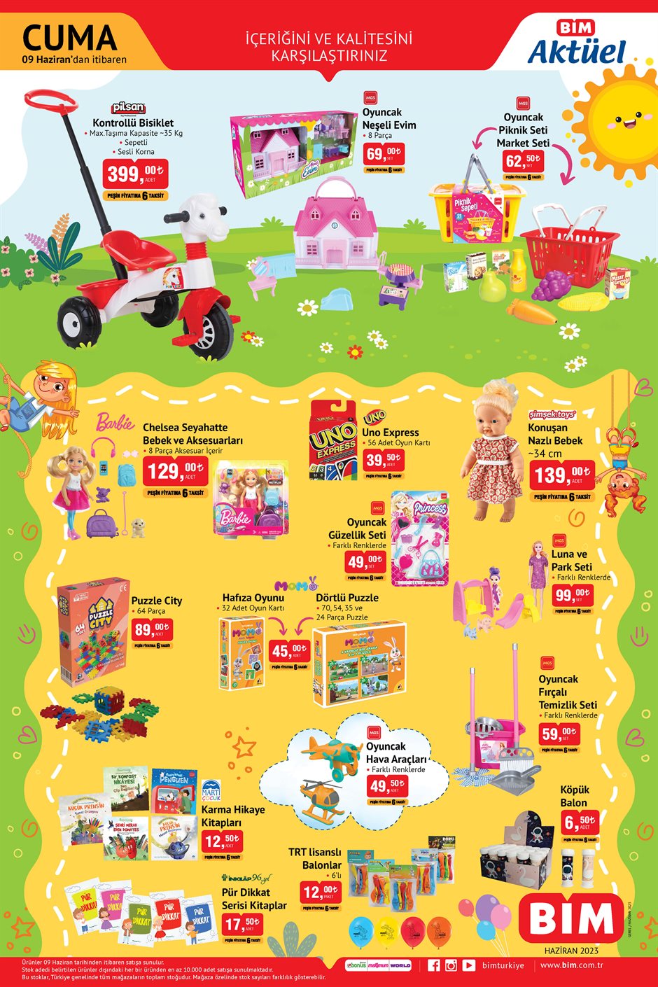 BİM de çeyiz paketi 2.599 TL ye, oyun kolu 329 TL ye, çelik tavalar 129 TL ye düştü!