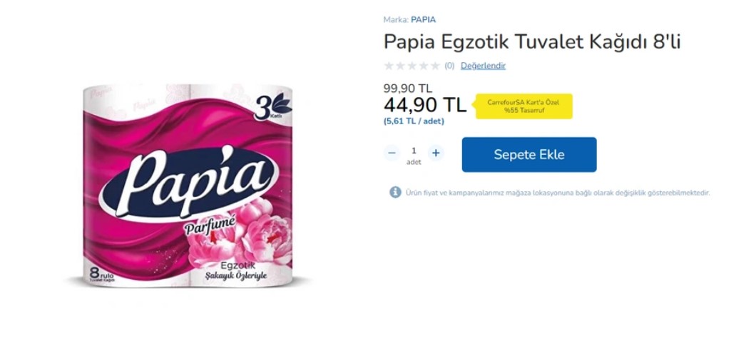 Carrefour dan tuvalet kağıdına çılgın indirim! Bu fiyatı gören gözlerine inanamadı