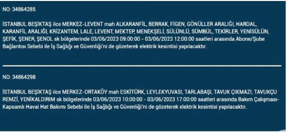 Elektrik kesintisi mi olacak? İşte 3 Haziran Cumartesi elektrik kesintisi yaşanacak ilçeler!