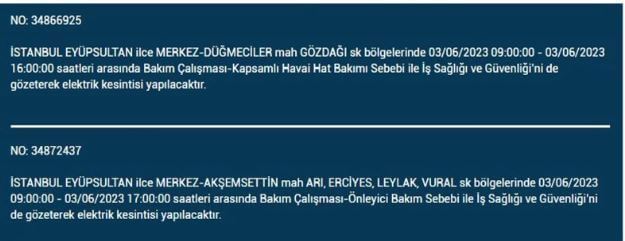 Elektrik kesintisi mi olacak? İşte 3 Haziran Cumartesi elektrik kesintisi yaşanacak ilçeler!