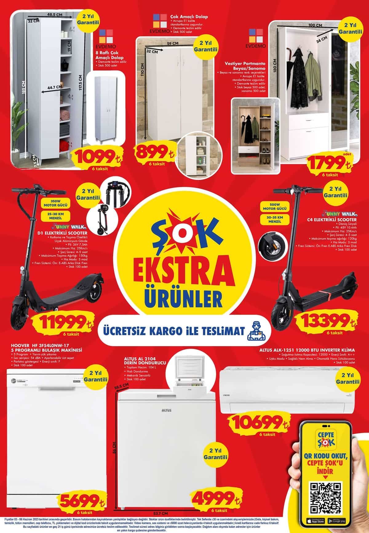 ŞOK’ta inverter klima 10.700 TL’ye, ankastre set 4.700 TL’ye, beyaz cam ocak 2 bin TL’ye düştü!