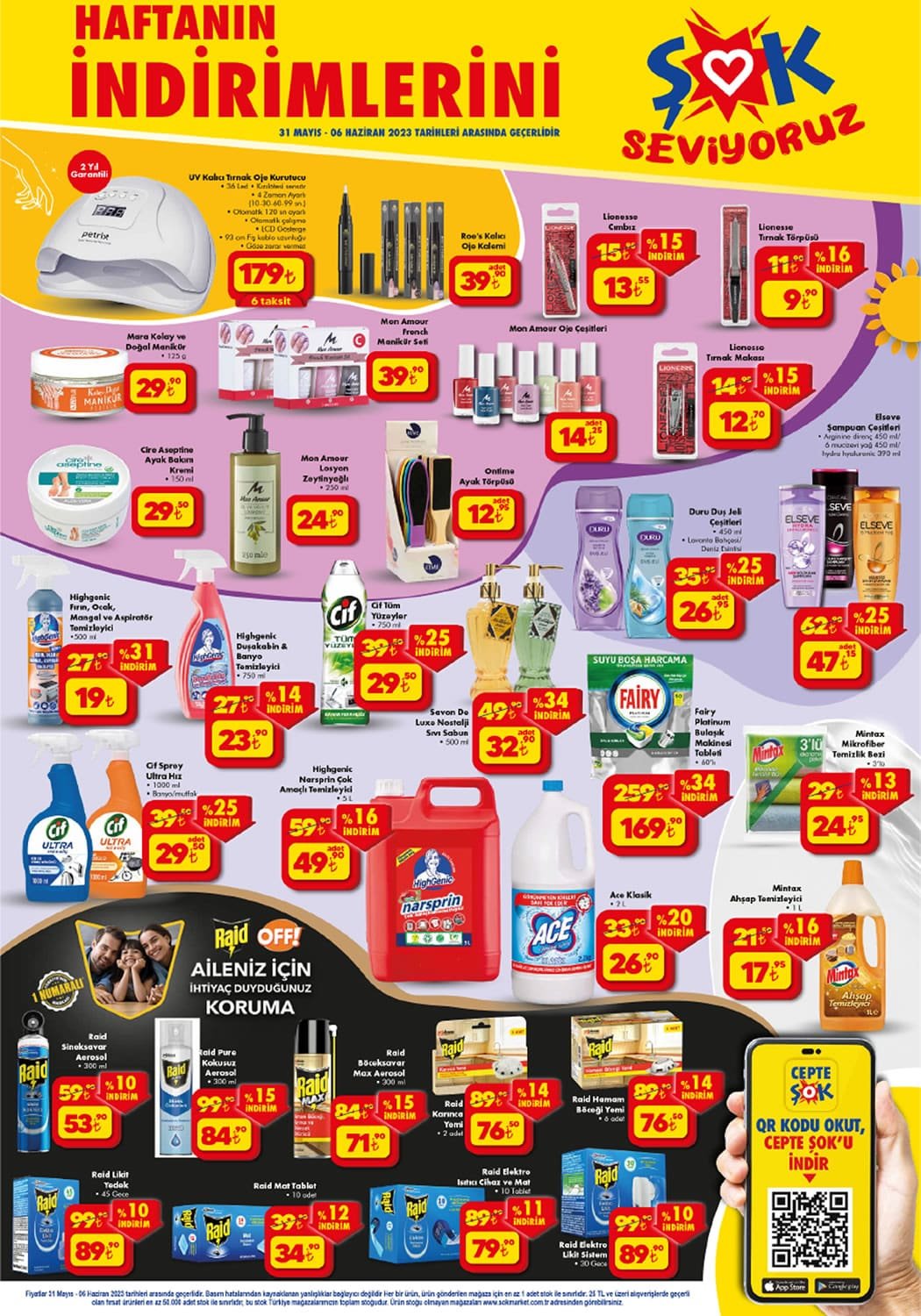 ŞOK’ta Cif tüm yüzeyler 29,50 TL’ye, fırın ve ocak temizleyici 19 TL’ye, takım çantası 100 TL’ye düştü!