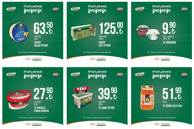 Tarım Kredi indirim pimini çekti! Peş peş kampanya! Ayçiçek yağı, toz şeker, salça, zeytinyağı fiyatları dibe düştü