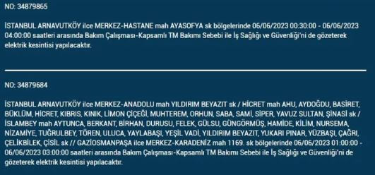 Hemen kontrol edin! Yarın elektrikleriniz olmayacak! İşte 6 Haziran Salı elektrik kesintisi yaşanacak ilçeler! 