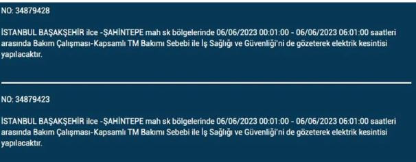 Hemen kontrol edin! Yarın elektrikleriniz olmayacak! İşte 6 Haziran Salı elektrik kesintisi yaşanacak ilçeler!