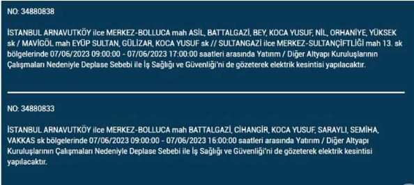 Yarın nerede elektrikler kesilecek? İşte 7 Haziran Çarşamba elektrik kesintisi yaşanacak ilçeler!