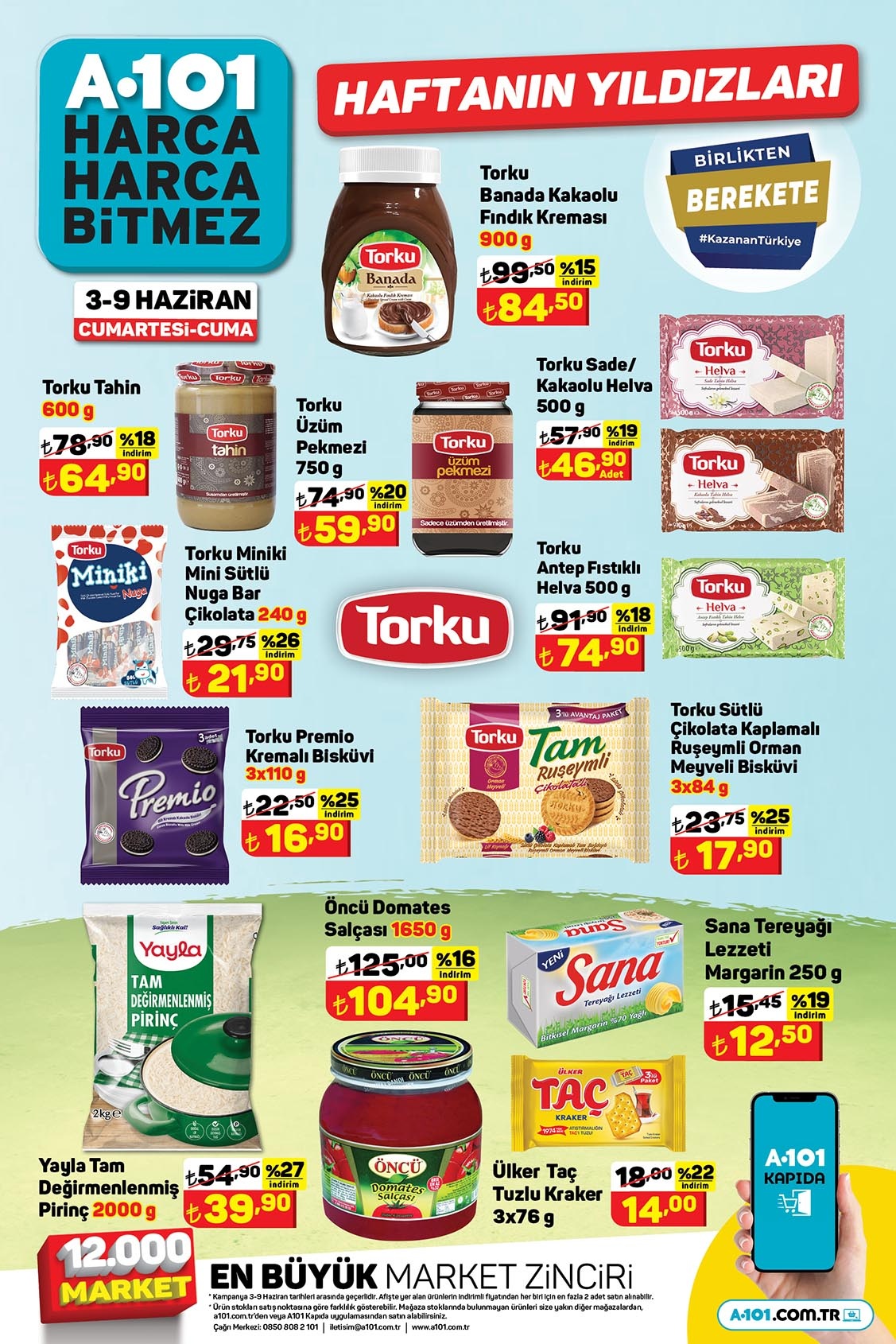 A101 de Sleepy bebek bezi çeşitleri 64 TL ye, Ace çamaşır suyu 44 TL ye, pirinç 40 TL ye düştü!