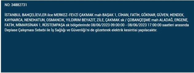 Elektrik kesintisi olacak mı? İşte 8 Haziran Perşembe elektrik kesintisi yaşanacak ilçeler!