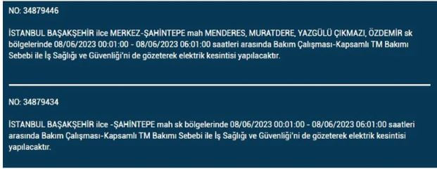 Elektrik kesintisi olacak mı? İşte 8 Haziran Perşembe elektrik kesintisi yaşanacak ilçeler!