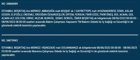 Elektrik kesintisi olacak mı? İşte 8 Haziran Perşembe elektrik kesintisi yaşanacak ilçeler!