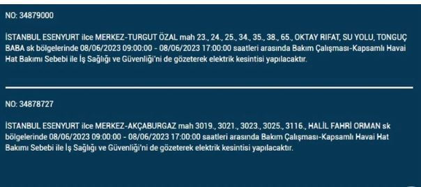 Elektrik kesintisi olacak mı? İşte 8 Haziran Perşembe elektrik kesintisi yaşanacak ilçeler!