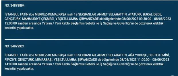 Elektrik kesintisi olacak mı? İşte 8 Haziran Perşembe elektrik kesintisi yaşanacak ilçeler!