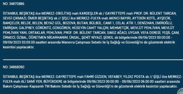 Bu ilçelerde oturanlar dikkat! Bugün elektrikler mi gidecek! İşte 9 Haziran Cuma elektrik kesintisi yaşanacak ilçeler!