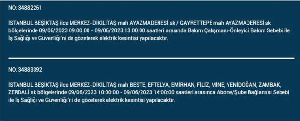 Bu ilçelerde oturanlar dikkat! Bugün elektrikler mi gidecek! İşte 9 Haziran Cuma elektrik kesintisi yaşanacak ilçeler!