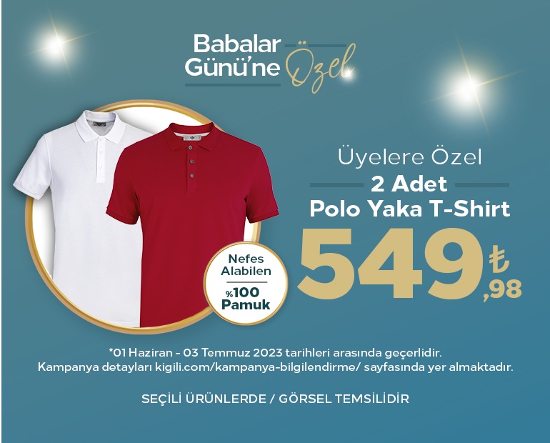 Kiğılı da Babalar Günü: İkili alıma özel indirim fırsatı! Birini babanıza birini dedenize hediye edin!