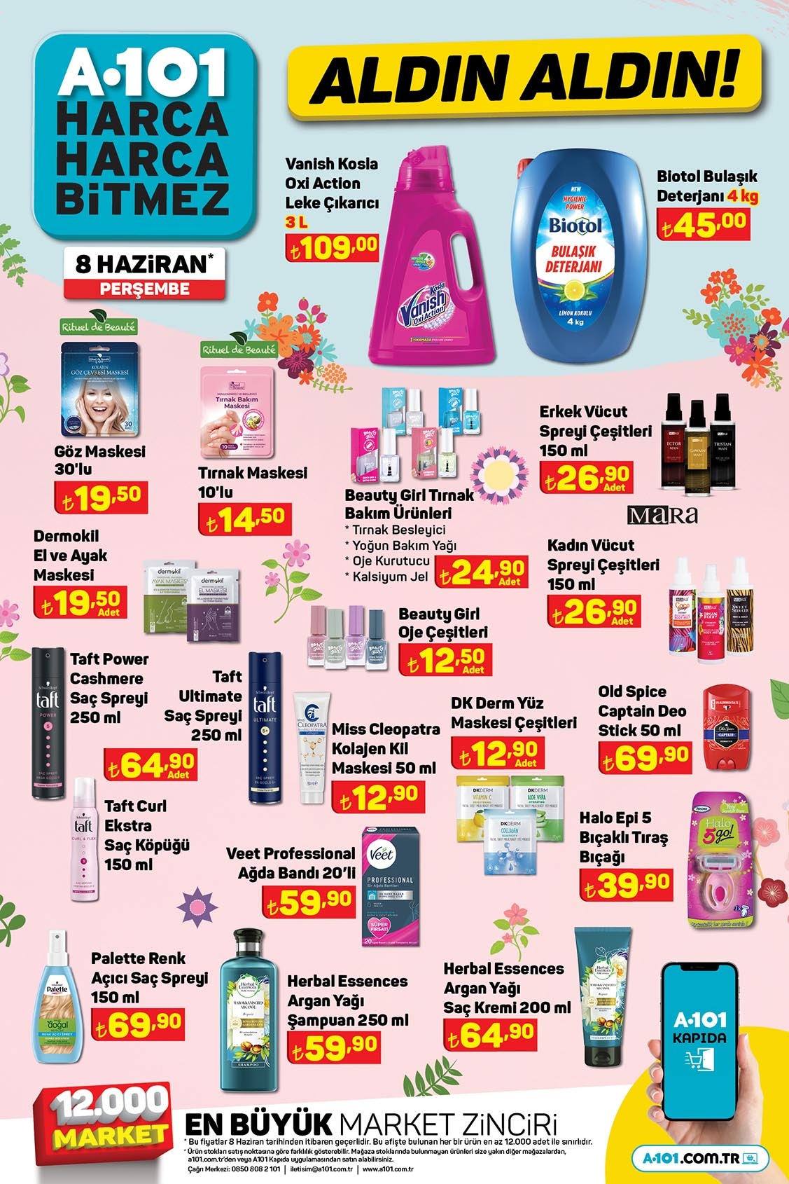 A101’de erkek parfüm ve deodorant seti 120 TL’ye, ultra akıllı saat 650 TL’ye, plaj hasırı 40 TL’ye düştü!