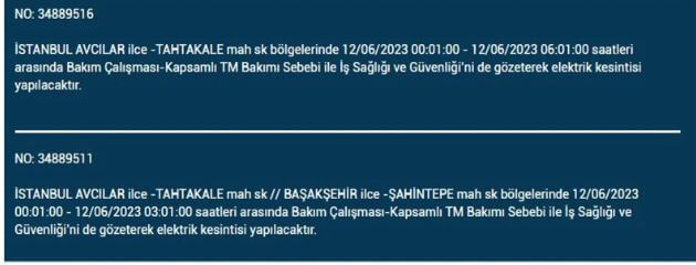 Yarın elektrik kesintisi olacak mı? İşte 12 Haziran Pazartesi elektrik kesintisi yaşanacak ilçeler!