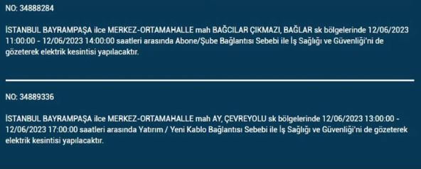 Yarın elektrik kesintisi olacak mı? İşte 12 Haziran Pazartesi elektrik kesintisi yaşanacak ilçeler!