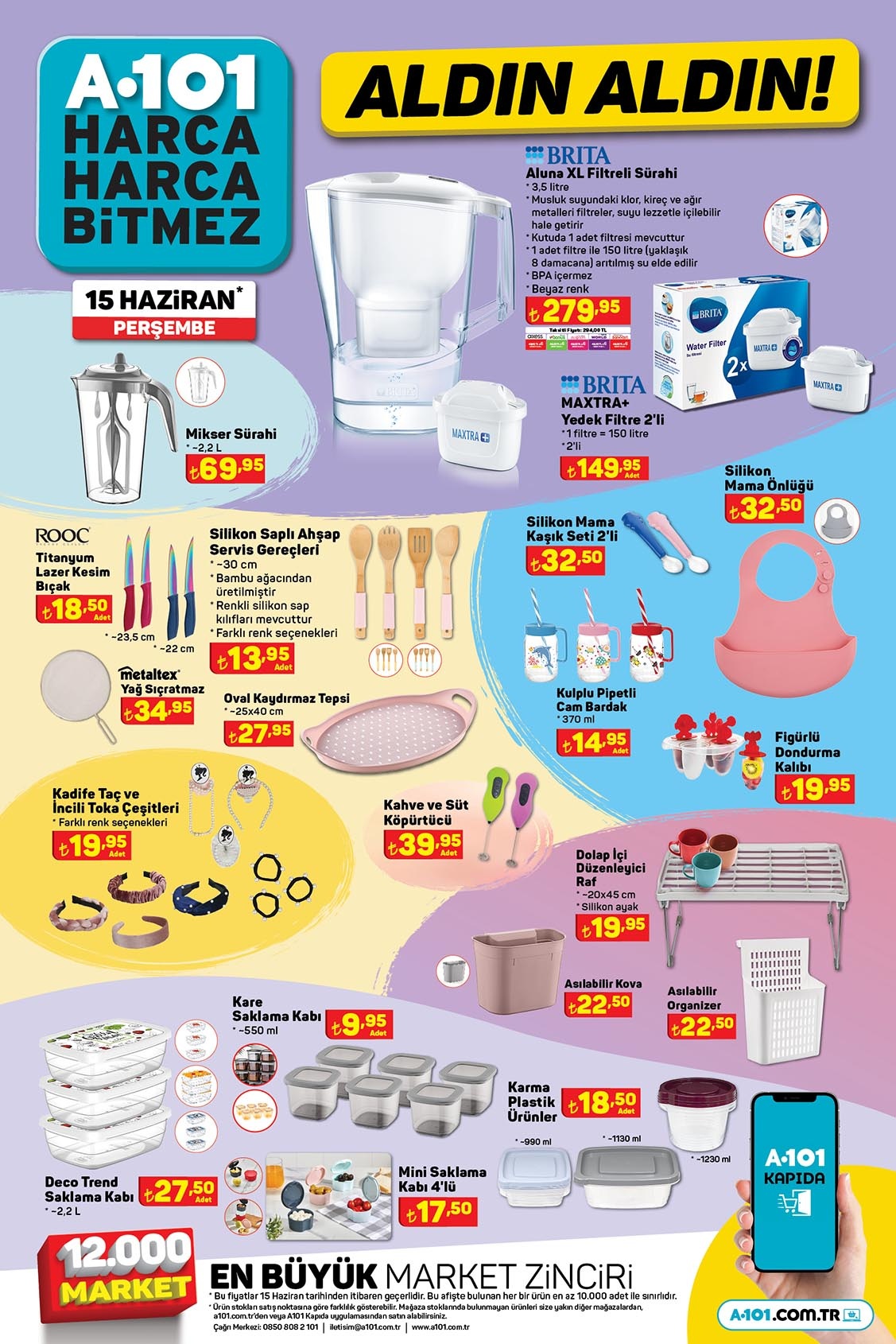 A101’de Calgon kireç önleyici 34,50 TL’ye, sıvı deterjan çeşitleri 70 TL’ye, bebek bezi 200 TL’ye düştü!
