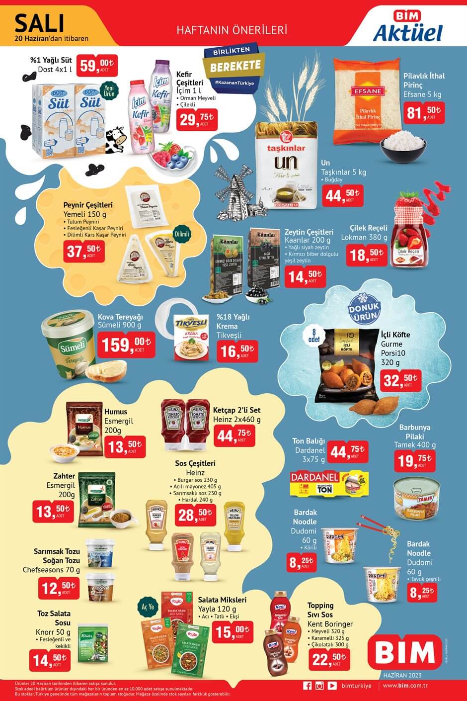 BİM de 5 kg ultra çamaşır suyu 69 TL ye, 7 kg Ariel toz deterjan 165 TL ye, bebek bezi 162 TL ye düştü!