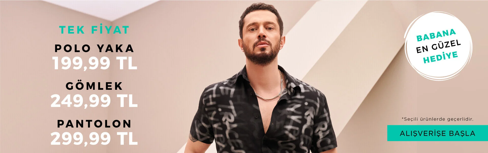 Avva dan Babalar Günü müjdesi! T-shirtler 59 TL, gömlekler 199 TL, pantolonlar 299 TL! Ekstra indirim imkanı da var!