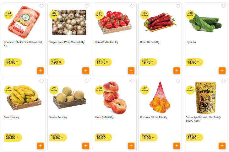 Migros ta kuru soğan 7,90 TL ye, Şenpiliç but 44,90 TL ye düştü!