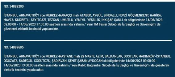 Elektriksiz kalacağız! İşte 14 Haziran Çarşamba elektrik kesintisi yaşanacak ilçeler!