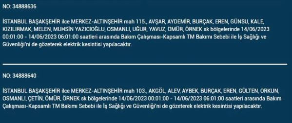 Elektriksiz kalacağız! İşte 14 Haziran Çarşamba elektrik kesintisi yaşanacak ilçeler!