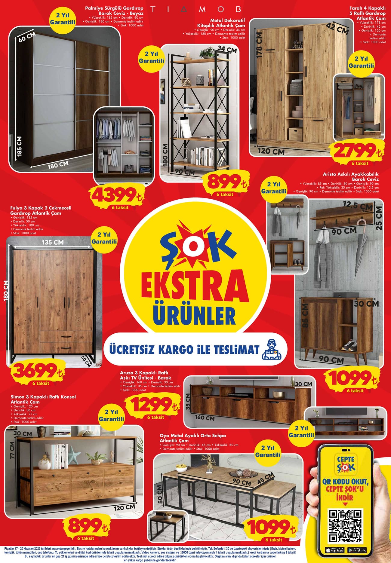 ŞOK ta Singer dikiş makinesi 2 bin 499 TL ye, Mitsubishi klima 16 bin 999 TL ye düştü!