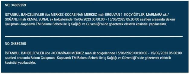 Vatandaşlar hemen bakın! İşte 15 Haziran Perşembe elektrik kesintisi yaşanacak ilçeler!