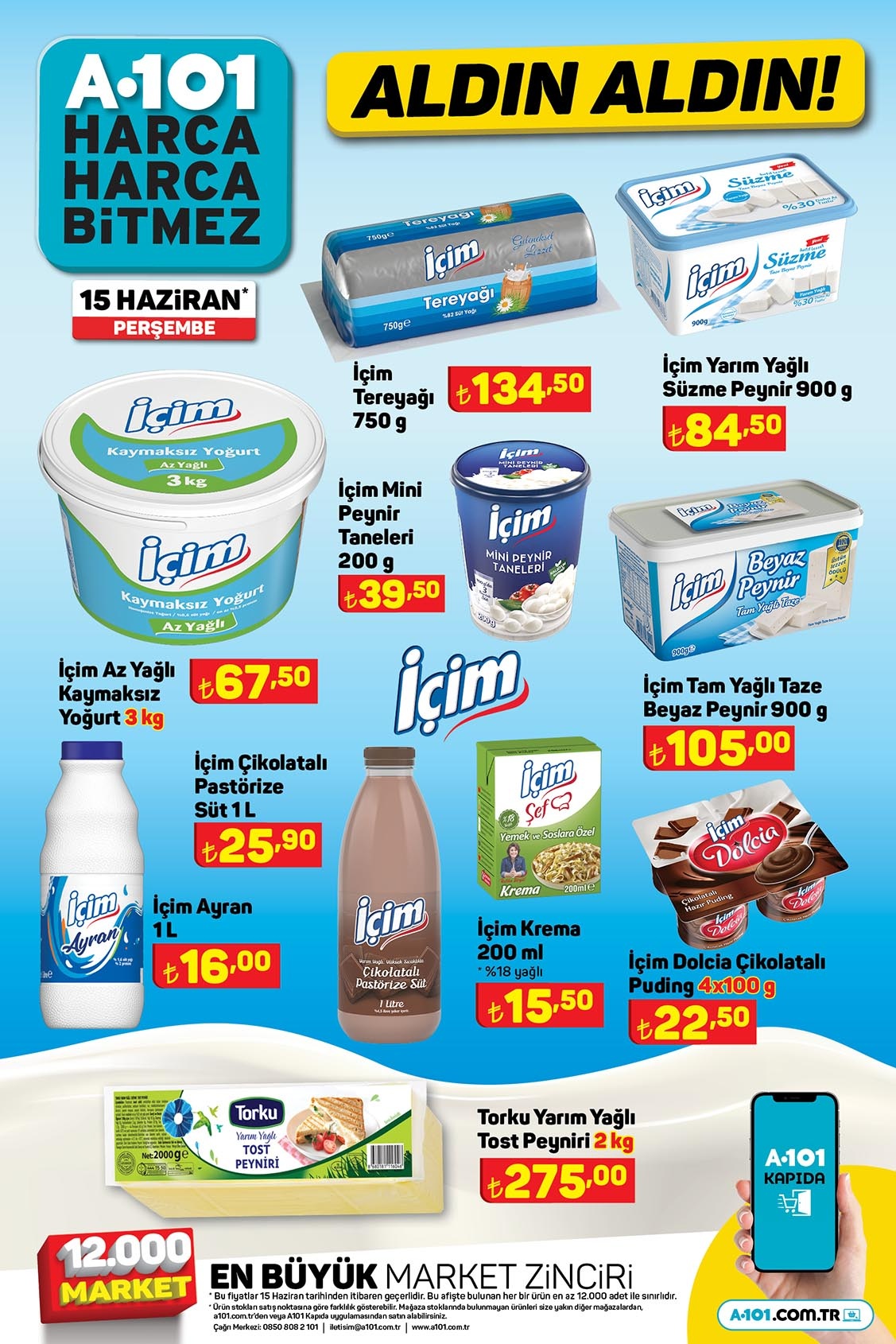 A101’de zeytinyağı 49,50 TL’ye, kapaklı Borcam 80 TL’ye, USB fan 60 TL’ye düştü!