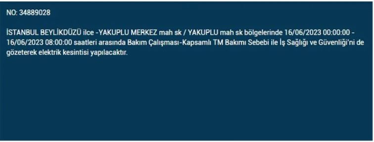 Bu ilçelerde yaşayanlar hemen bakın! İşte 16 Haziran Cuma elektrik kesintisi yaşanacak ilçeler!