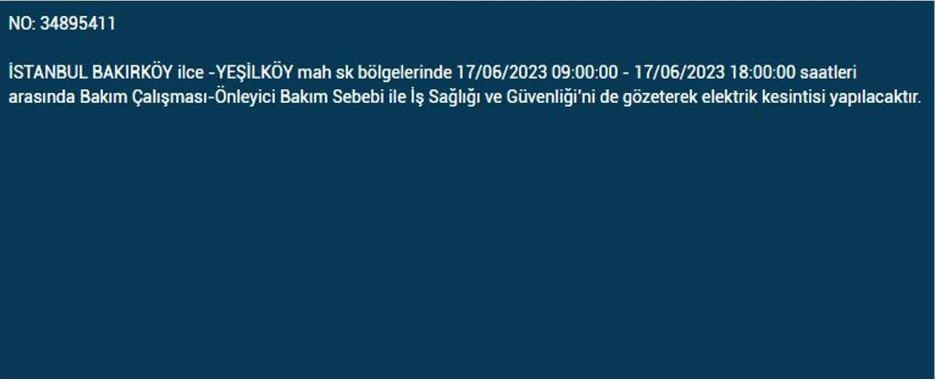 Bu ilçelerde elektrikler kesilecek! İşte 17 Haziran Cumartesi elektrik kesintisi yaşanacak ilçeler!