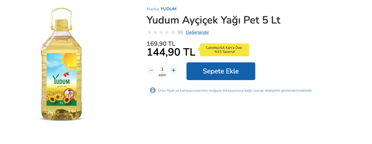 Elinizi çabuk tutun! Yudum ayçiçek yağında müthiş indirim; Fiyatı yüzde 15 aşağı düştü