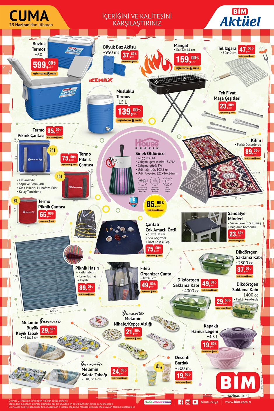 BİM’de Fakir çay makinesi 599 TL’ye, Kumtel ankastre set 4.399 TL’ye, buzluk termos 599 TL’ye düştü!