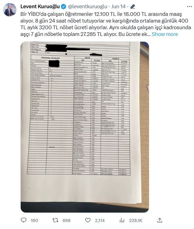 Öğretmen ve aşçı maaşları arasındaki fark gözlerinizi açacak!