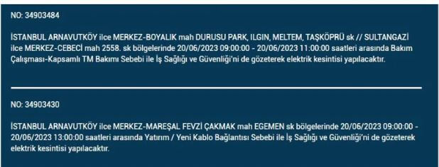 Elektrikler mi kesilecek? Bugün elektrik mi kesilecek? İşte 20 Haziran Salı elektrik kesintisi yaşanacak ilçeler!